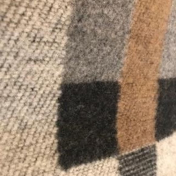 NWT Burberry Wool and Cashmere Color Block Mega Check Blanket Scarf - Picture 11 of 11